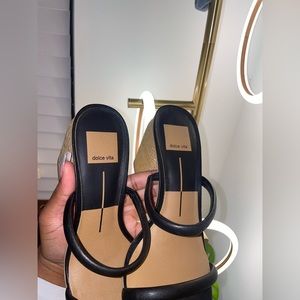 Dolce vita double strap chunky heels.